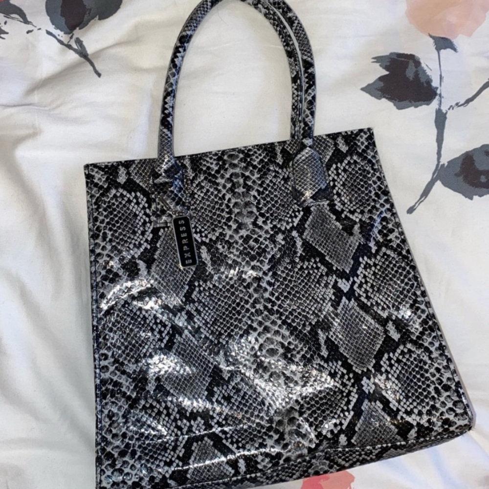 Y2k snake print bag